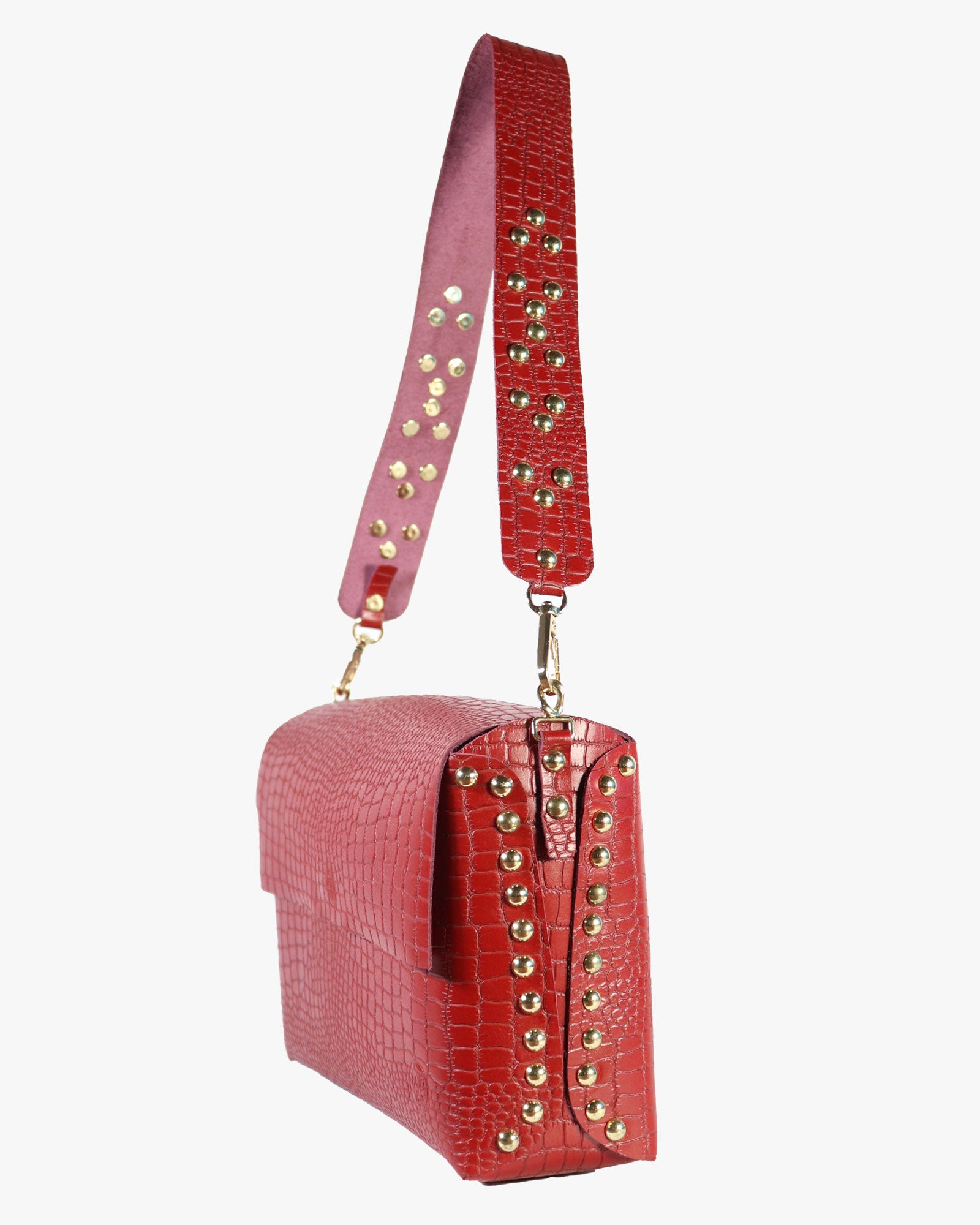 Multi-use Textured Leather crossbody Bag