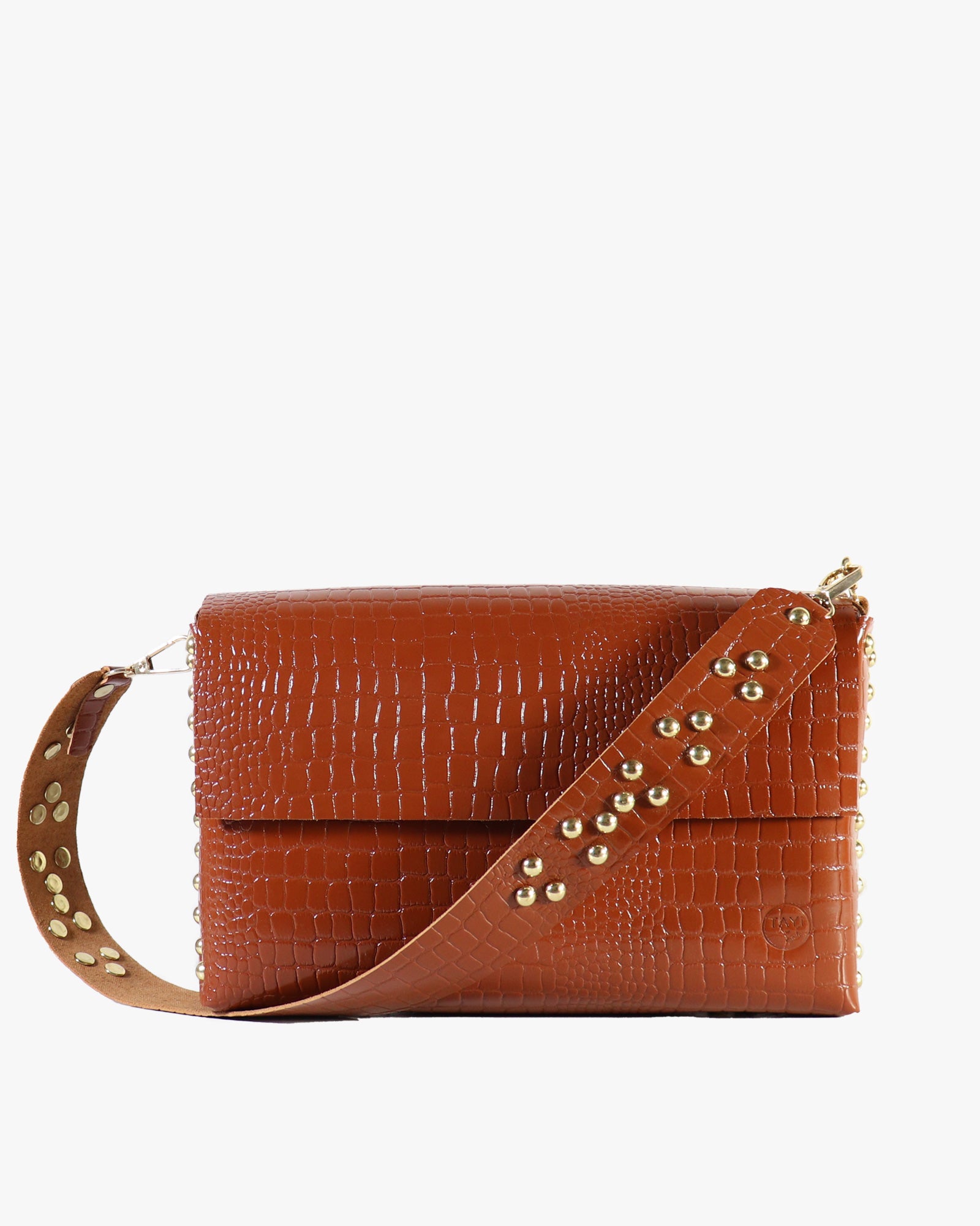 Multi-use Textured Leather crossbody Bag