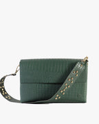 Multi-use Textured Leather crossbody Bag