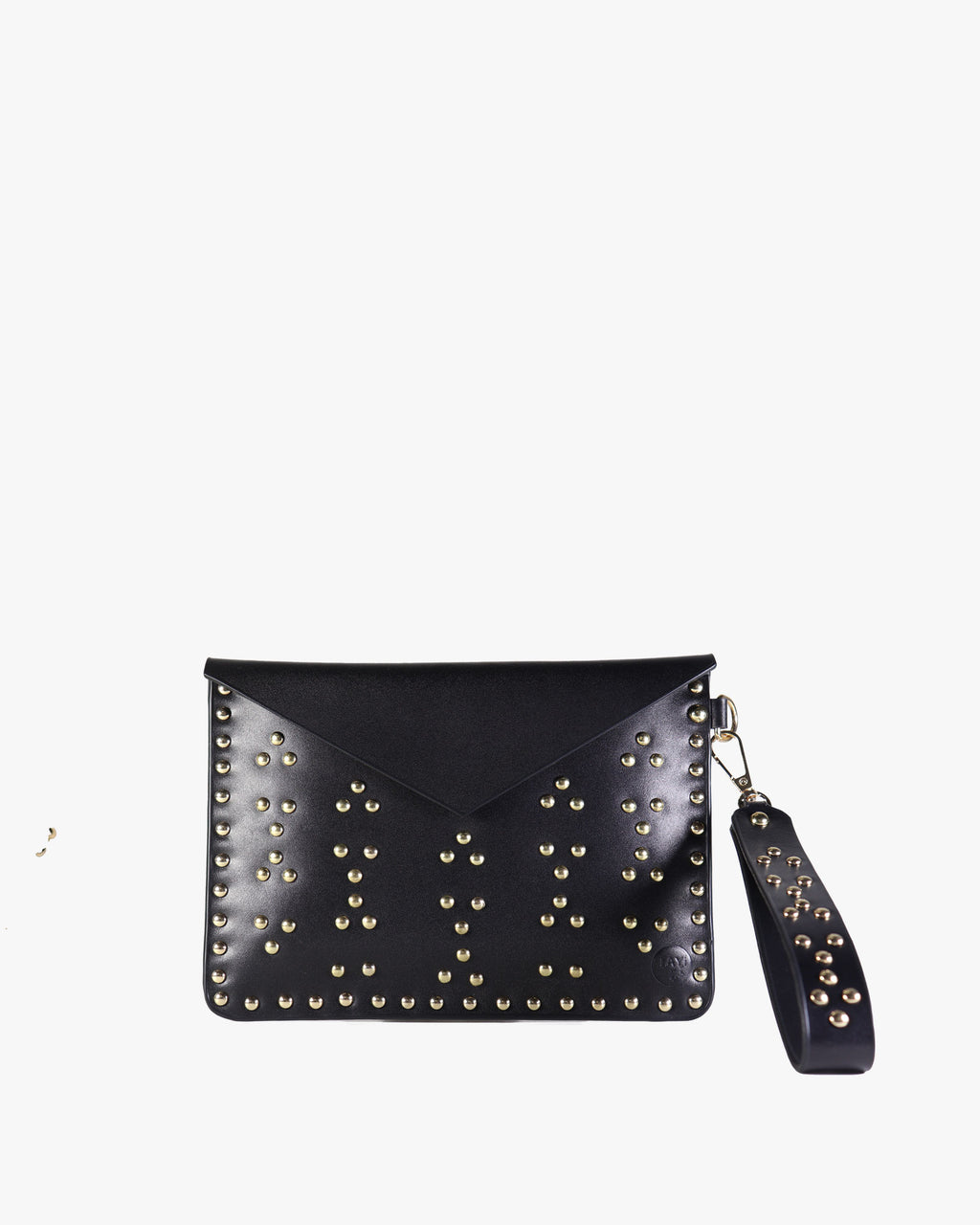 Signature Studded leather Clutch