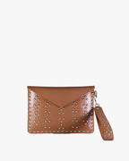 Signature Studded leather Clutch