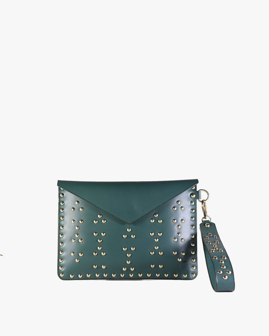Signature Studded leather Clutch